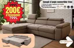 Maxi Bazar Canapé d'angle convertible trino offre