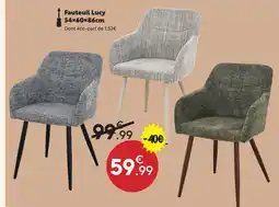 Maxi Bazar Fauteuil lucy offre