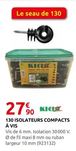 Rural Master 130 isolateurs compacts à vis offre