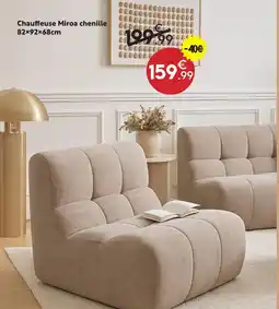 Maxi Bazar Chauffeuse miroa chenille offre