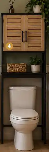 Maxi Bazar Meuble dessus wc 1 étagère offre