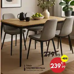 Maxi Bazar Table offre