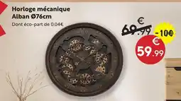 Maxi Bazar Horloge mécanique alban ø76cm offre