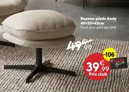 Maxi Bazar Repose-pieds andy offre
