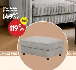 Maxi Bazar Pouf bolivia offre