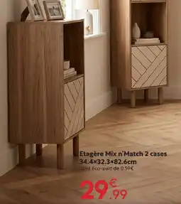 Maxi Bazar Étagère mix n’match 2 cases offre