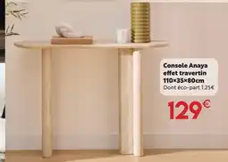Maxi Bazar Console anaya effet travertin offre