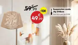 Maxi Bazar Suspension corde jily ø48cm offre