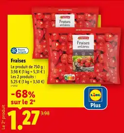 Lidl Freshona fraises entières offre