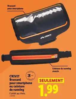 Lidl Crivit brassard pour smartphone offre