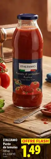 Lidl Italiano purée de tomates offre