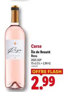 Lidl Rosa île de beauté offre
