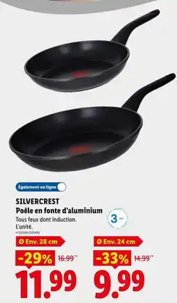 Lidl Silvercrest poêle en fonte d'aluminium offre
