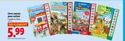 Lidl Mon livre sonore les pompiers offre