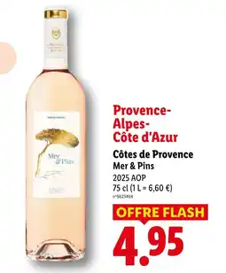 Lidl Mer & pins côtes de provence offre