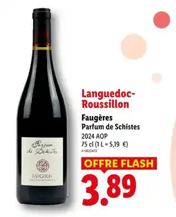Lidl Faugères parfum de schistes offre