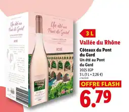 Lidl Un été au pont du gard vallée du rhône côteaux du pont du gard offre