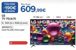 Costco Lg tv 75ua75 offre