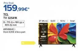 Costco Tcl tv 32s41k offre