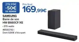 Costco Samsung barre de son hw-b660cf/xe offre