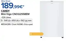 Costco Candy mini frigo cnoq2s58ew offre