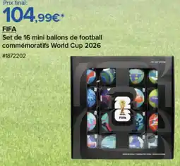 Costco Fifa set de 16 mini ballons de football commémoratifs world cup 2026 offre