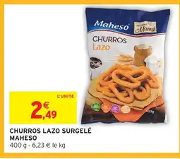 Intermarché Express Maheso churros lazo surgelé offre