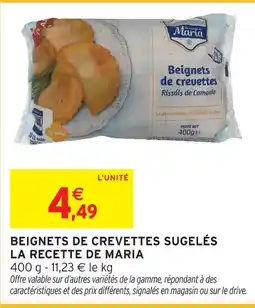 Intermarché Express La recette de maria beignets de crevettes surgelés offre