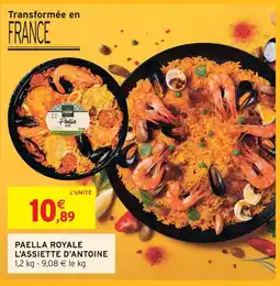 Intermarché Express L'assiette d'antoine paella royale offre