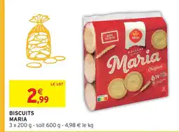Intermarché Express Maria biscuits offre