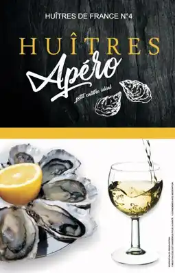 Auchan Sans marque huîtres fines apéritif offre