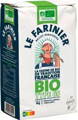 Auchan Le farinier farine de blé bio t65 le farinier offre