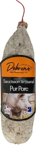 Auchan Debroas saucisson sec supérieur pur porc offre
