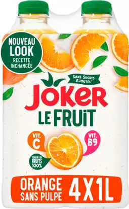 Auchan Joker jus d' orange sans pulpe joker offre