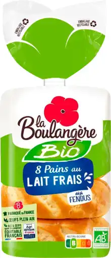 Auchan La boulangere pains au lait bio la boulangère offre