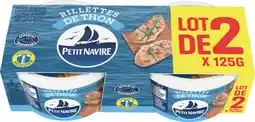 Auchan Petit navire rillettes de thon petit navire offre