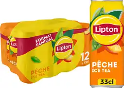 Auchan Lipton lipton pêche canettes offre