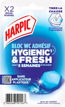 Auchan Harpic blocs adhésifs wc harpic offre