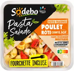 Auchan Sodebo pâtes fraiches poulet rôti comté aop sodebo offre
