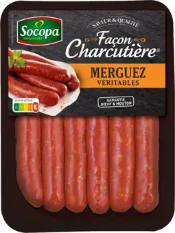 Auchan Socopa 6 merguez façon charcutière socopa offre