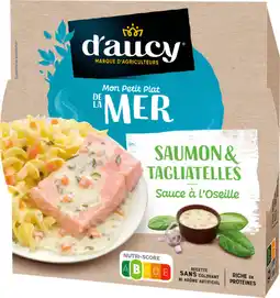 Auchan D'aucy filet de saumon et tagliatelles d'aucy offre