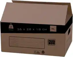 Auchan Sansmarque carton de déménagement 18l offre