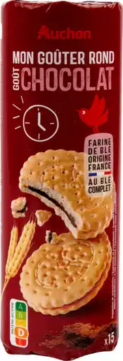 Auchan Auchan goûters ronds fourrés au chocolat auchan offre