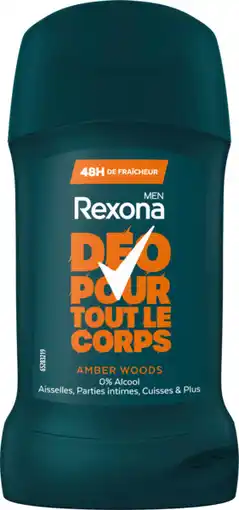 Auchan Rexona déodorant men stick rexona offre