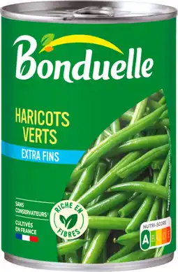 Auchan Bonduelle haricots verts extra fins bonduelle offre