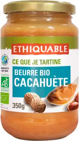Auchan Ethiquable beurre de cacahuète bio ethiquable offre