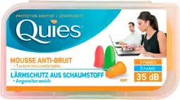 Auchan Quies quies protections auditives mousse fluo offre
