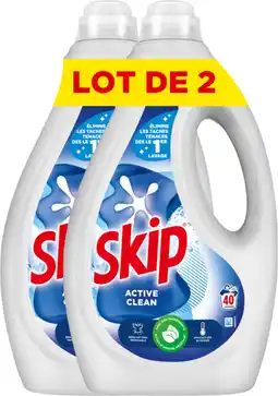 Auchan Skip lessive liquide skip active clean offre