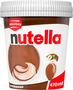 Auchan Supermarché Nutella pot de glace nutella offre