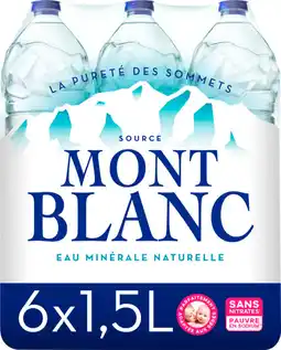 Auchan Supermarché Mont blanc eau minérale naturelle mont blanc offre